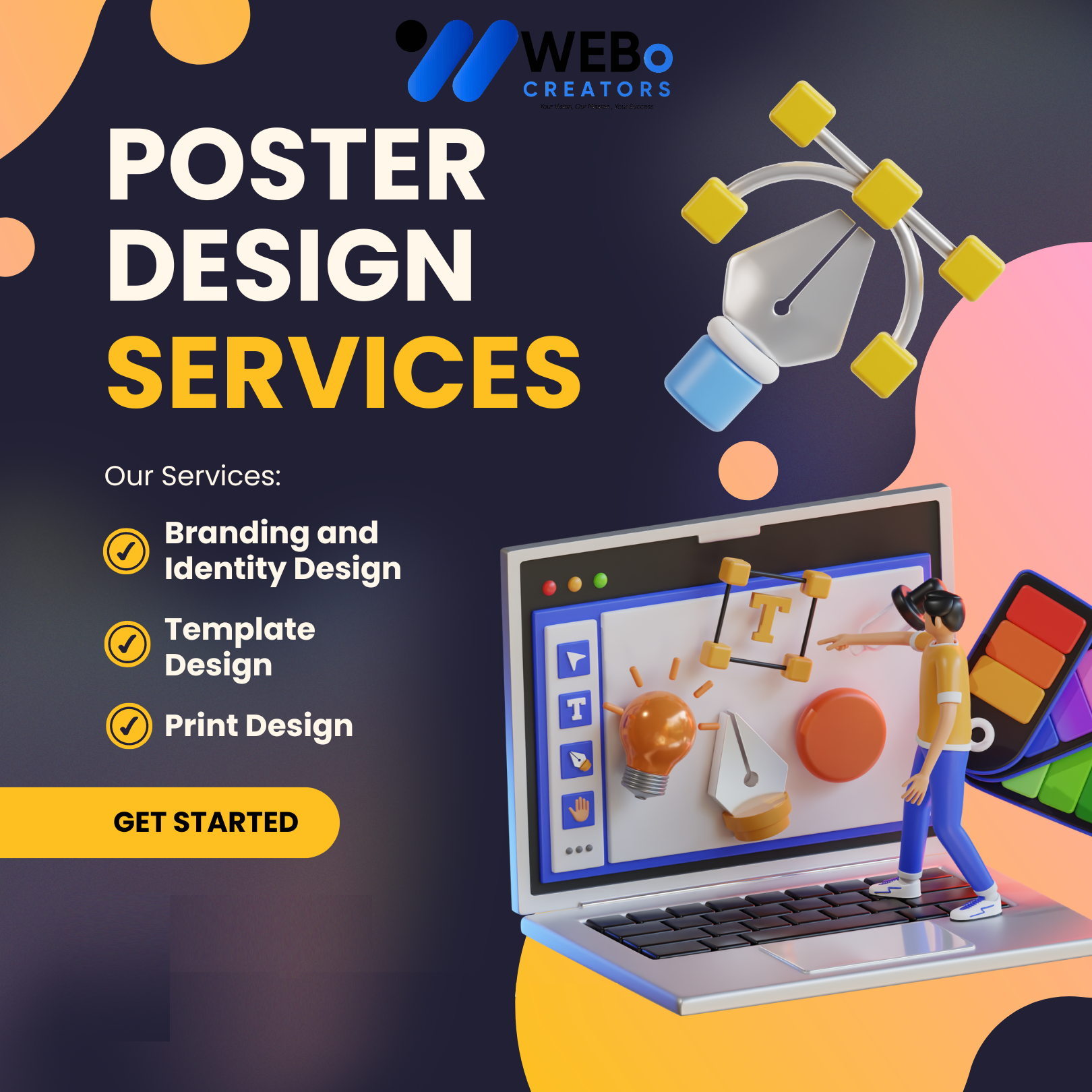 Poster Design Service | Get Powerful Advertising Poster in Sharjah for Business and Events